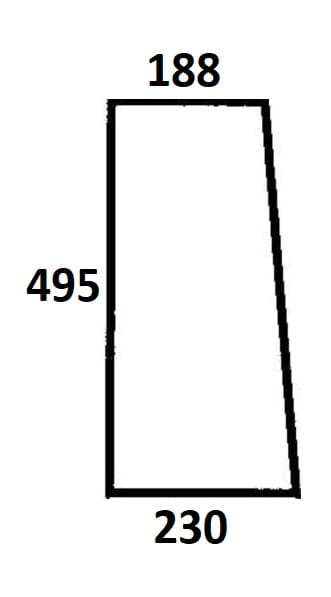 Szyba przednia dolna prawa do ciągnika Ursus (131)