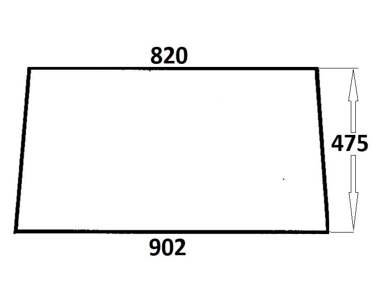 Szyba tylna do ciągnika Ursus (130)
