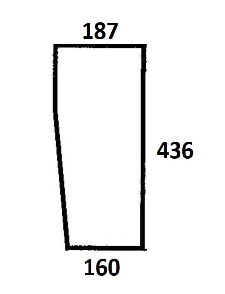 Szyba przednia dolna lewa, prawa do ciągnika Ursus (683a)
