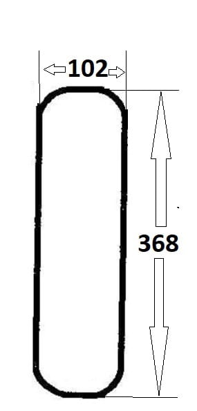 Szyba przednia dolna lewa, prawa do ciągnika Ursus (008a)