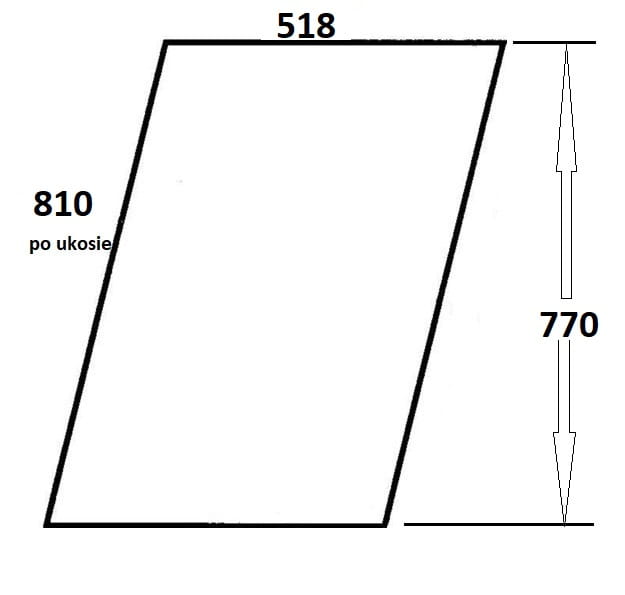 Szyba drzwi lewe do ciągnika Ursus (103)