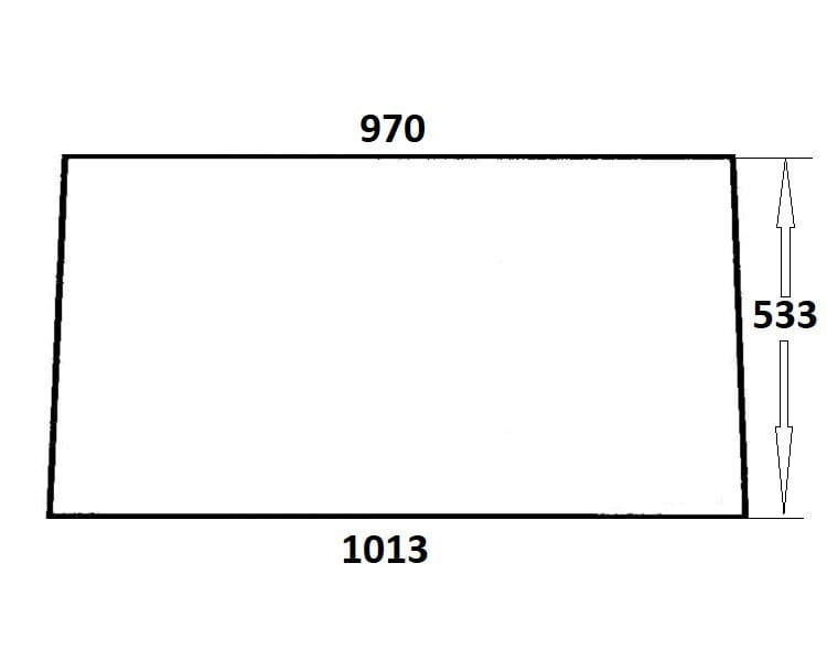 Szyba tylna do ciągnika Ursus (101)