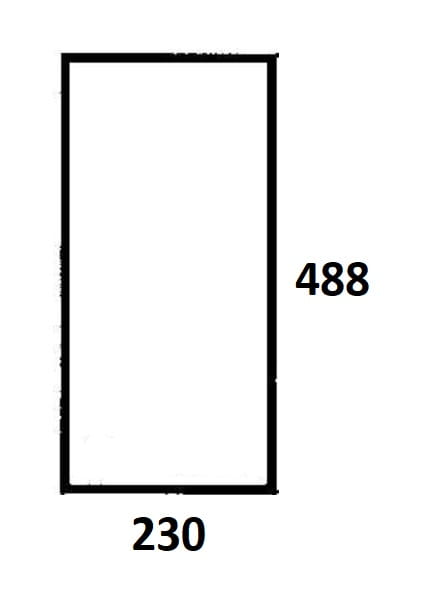 Szyba przednia dolna lewa, prawa do ciągnika Ursus (663)