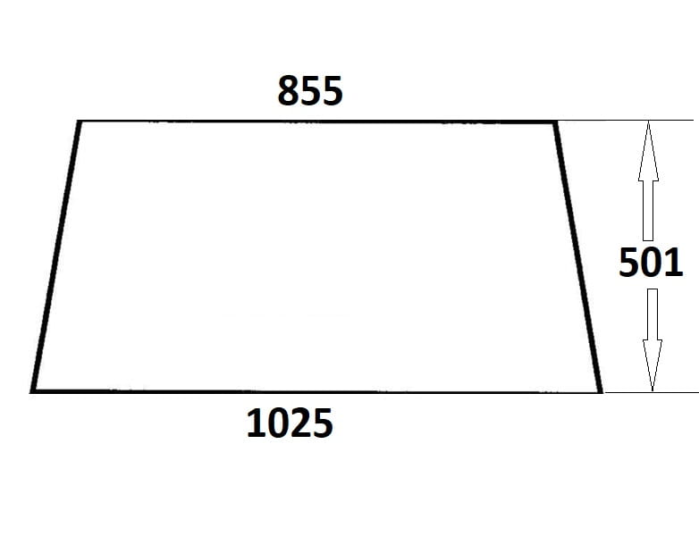 Szyba tylna do ciągnika Ursus (307)