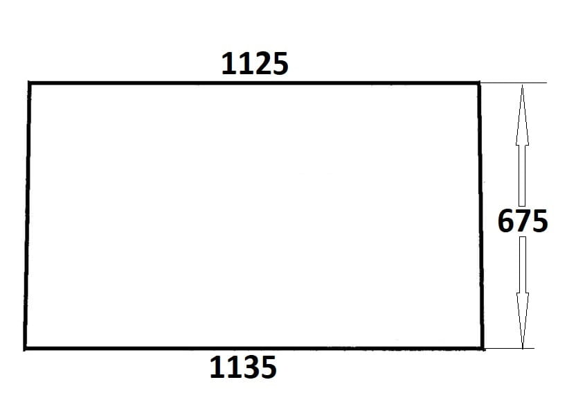 Szyba przednia do ciągnika Ursus (796)