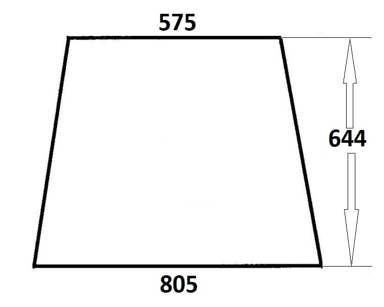 Szyba boczna lewa, prawa do ciągnika Ursus (798)