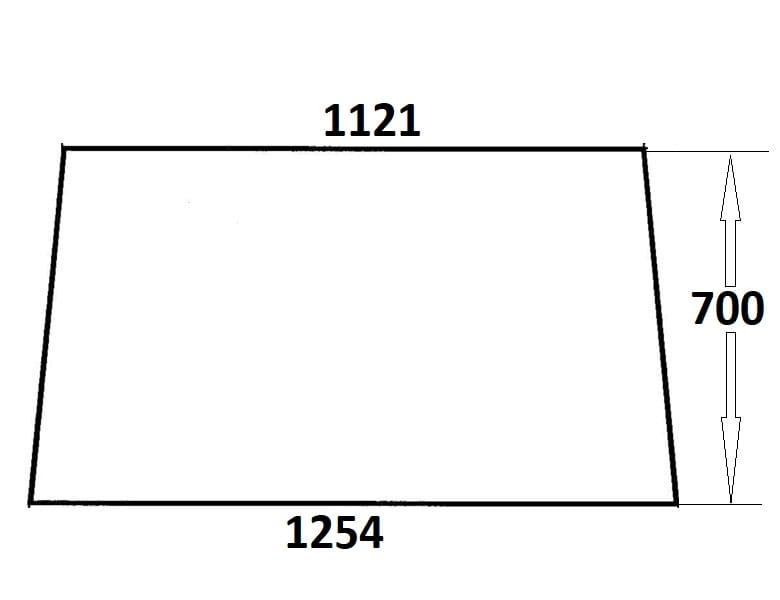 Szyba przednia do ciągnika Ursus (809)