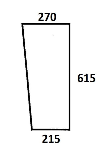 Szyba przednia dolna lewa, prawa do ciągnika Ursus (810)