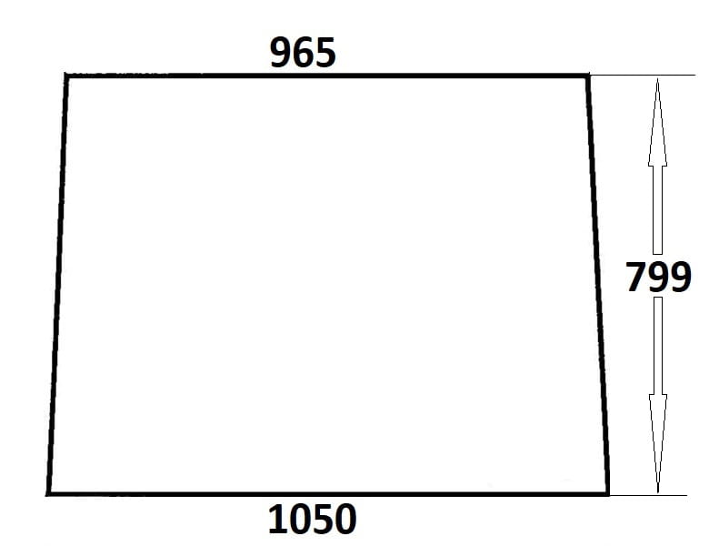 Szyba tylna do ciągnika Ursus (213)