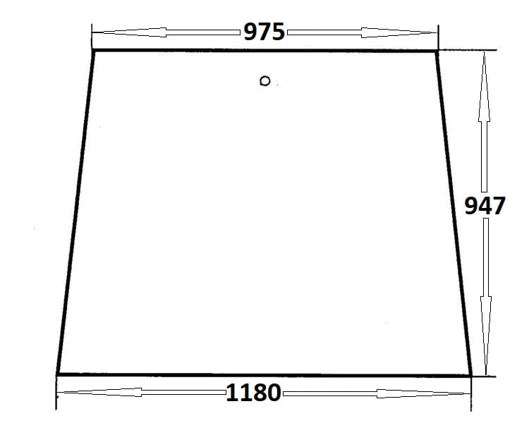 Szyba przednia do ciągnika Ursus (137)