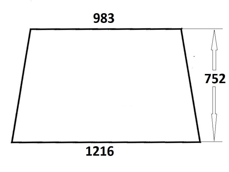szyba przednia do ciągnika Massey Ferguson, Ursus (403)