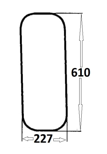 Szyba tylna boczna lewa, prawa do ciągnika Massey Ferguson (247)