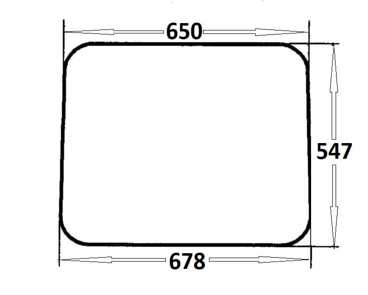 Szyba tylna do ciągnika Massey Ferguson (243)
