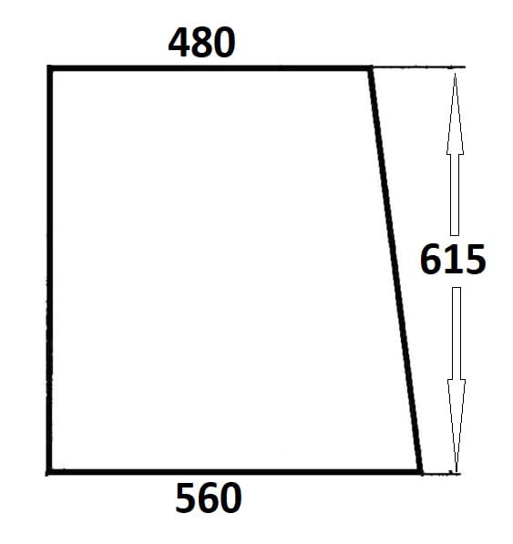 Szyba boczna lewa, prawa do ciągnika Massey Ferguson (115)