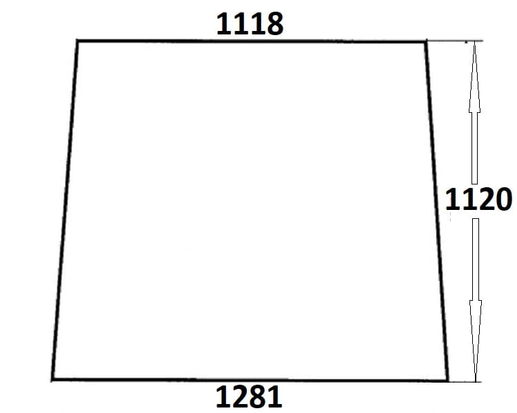Szyba przednia do ciągnika Ursus, Zetor 86368075 (025a)