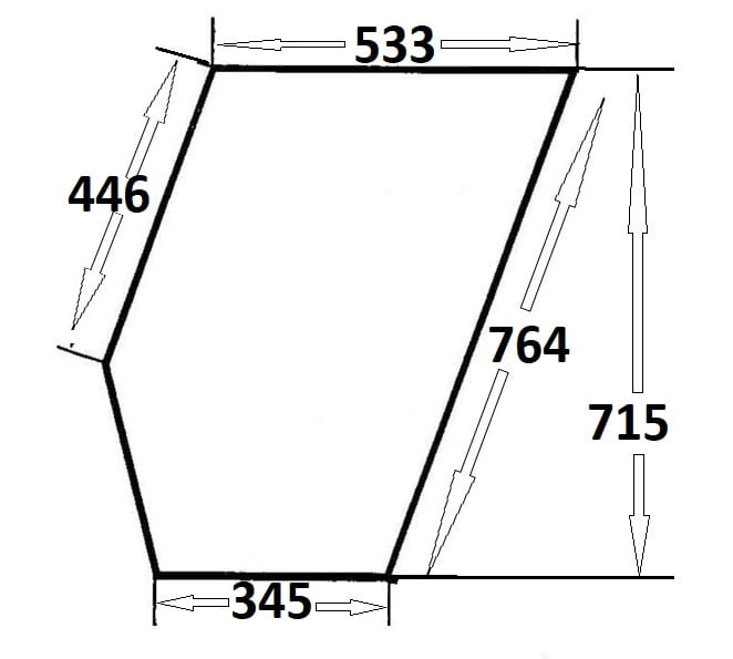 Szyba drzwi dolna lewa, prawa do ciągnika Ursus (027)