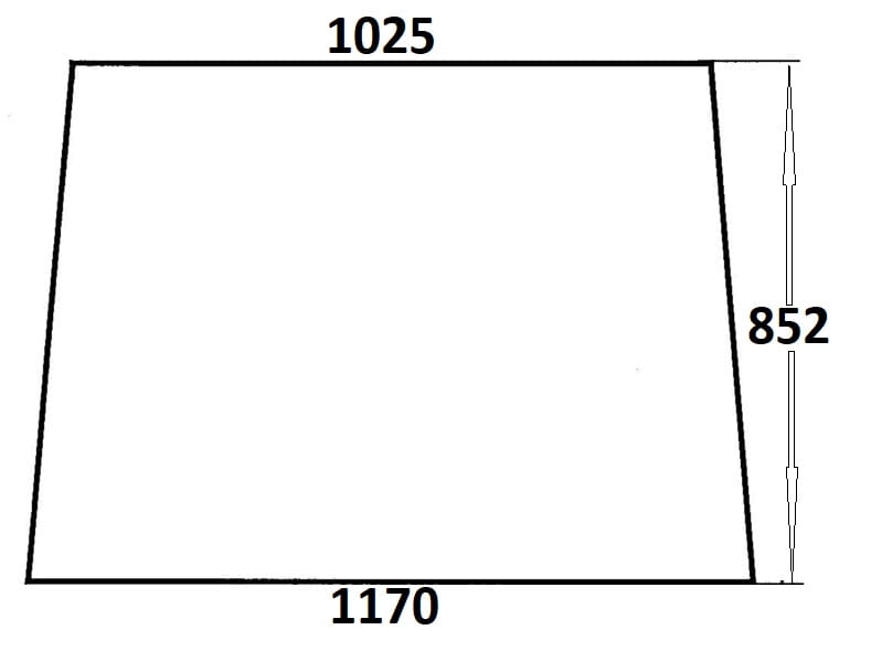 Szyba przednia do ciągnika Ursus (821)