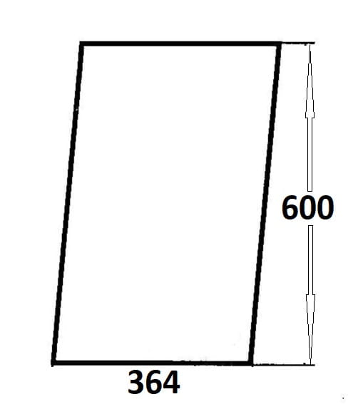 Szyba przednia dolna lewa, prawa do ciągnika Ursus (823)