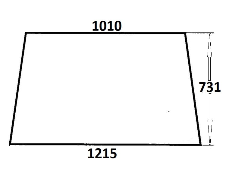 Szyba przednia do ciągnika Ursus (703)
