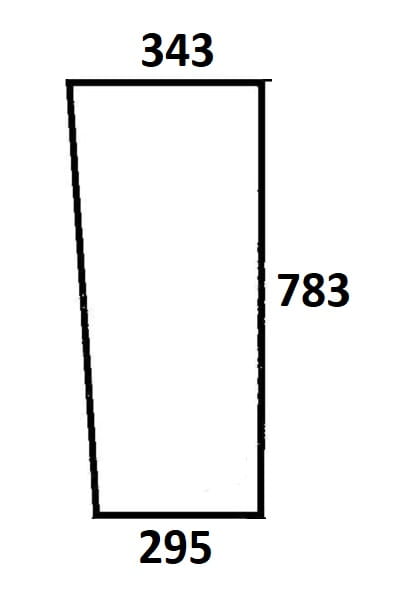 Szyba przednia dolna lewa, prawa do ciągnika Ursus (737)