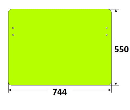 Szyba przednia dolna koparka gąsienicowa, kołowa, minikoparka JCB JHN0141