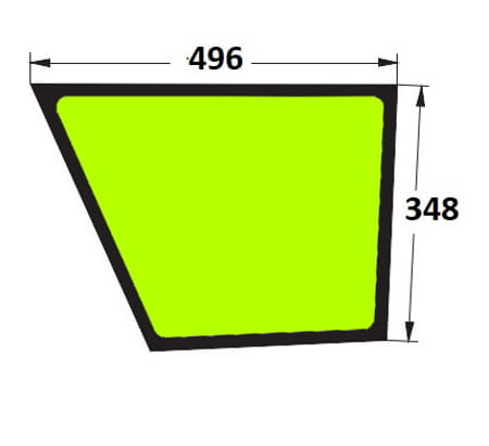 Szyba drzwi dolna prawa do ciągnika Valtra V31506200