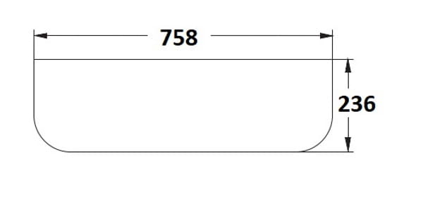 Szyba tylna dolna do ciągnika Fendt 515810050010