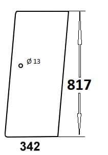 szyba drzwi do ciagnika Case - 1989739C1