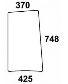 Szyba boczna lewa, prawa do ciągnika Deutz-Fahr, Same, Lamborghini, Hurlimann 0.009.7703.0/10