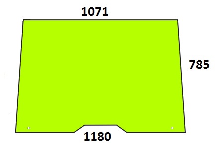 Szyba przednia do ciągnika Renault, Claas Cergos, Ergos 6005014309