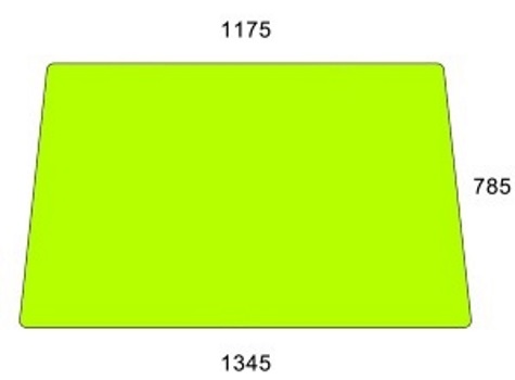 Szyba przednia do ciągnika John Deere L171336, L112972