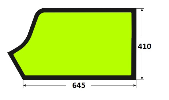 Szyba drzwi dolna lewa ładowarka teleskopowa JCB 332A1586, 332/A1586