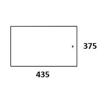 Szyba tylna dolna do ciągnika Fendt F281507220011 (820)