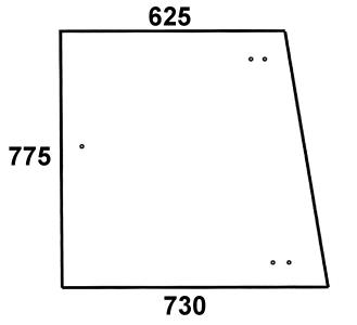 Szyba boczna do ciągnika Fendt - 281507350030