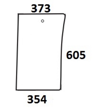 Szyba przednia dolna prawa do ciągnika Fiat 5158497