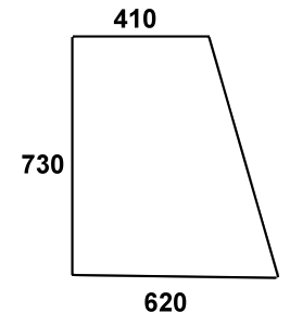 Szyba drzwi górna do ciągnika Fendt - 281507350020