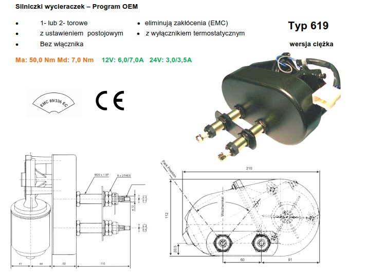 silnik wycieraczki silniczek wycieraczki maszyna budowlana dźwig jacht żuraw napędy wycieraczek szyb czyszczenie szyb i reflektorów