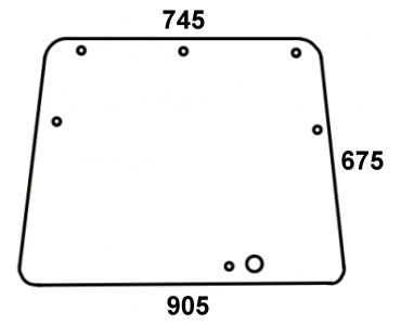 Szyba przednia do ciągnika Deutz-Fahr 04401518, 04366119