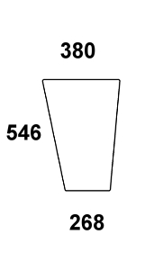 Szyba przednia dolna do ciągnika Fendt - 281500190040